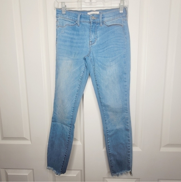 PACSUN High Rise Jegging Ankle Jeans Raw Hem Size 24 - Picture 1 of 8